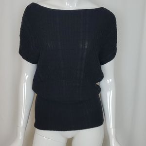 Anthropologie Moth Black Sleeveless Dolman Sweater